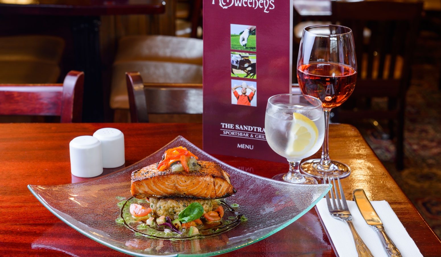 Food at the Sandtrap Bar & Grill